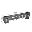 Kitchen Organizer Holder Hanging Utensils Pan Cup Stainless Steel Shelf Cabinet Wall Bar Multipurpose Hook
