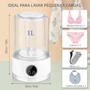 Mini Máquina de Lavar Portátil 1000ml – Lavadora Compacta USB para Roupas Íntimas, Meias e calcinha