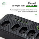 Extension, electrical extension, USB socket, power outlet line filter, 5 meters extension, electric extension, 110-220V,10A