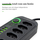 Extension, electrical extension, USB socket, power outlet line filter, 5 meters extension, electric extension, 110-220V,10A