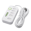 Extension, electrical extension, USB socket, power outlet line filter, 5 meters extension, electric extension, 110-220V,10A