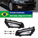 Alfândega Despachada Para KIA K5 Optima 2010 2011 2012 2013 Fog Lamps DRL Daytime Running Lights no Brasil Stock 2-3 Dias