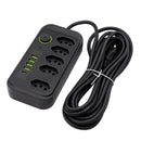 Extension, electrical extension, USB socket, power outlet line filter, 5 meters extension, electric extension, 110-220V,10A