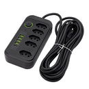 Extension, electrical extension, USB socket, power outlet line filter, 5 meters extension, electric extension, 110-220V,10A