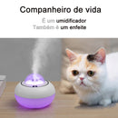Umidificador De Ar Purificador 300ml humidificador Aromaterapia Infantil Planeta Portatil Usb Led Gatinho Kp-ll13