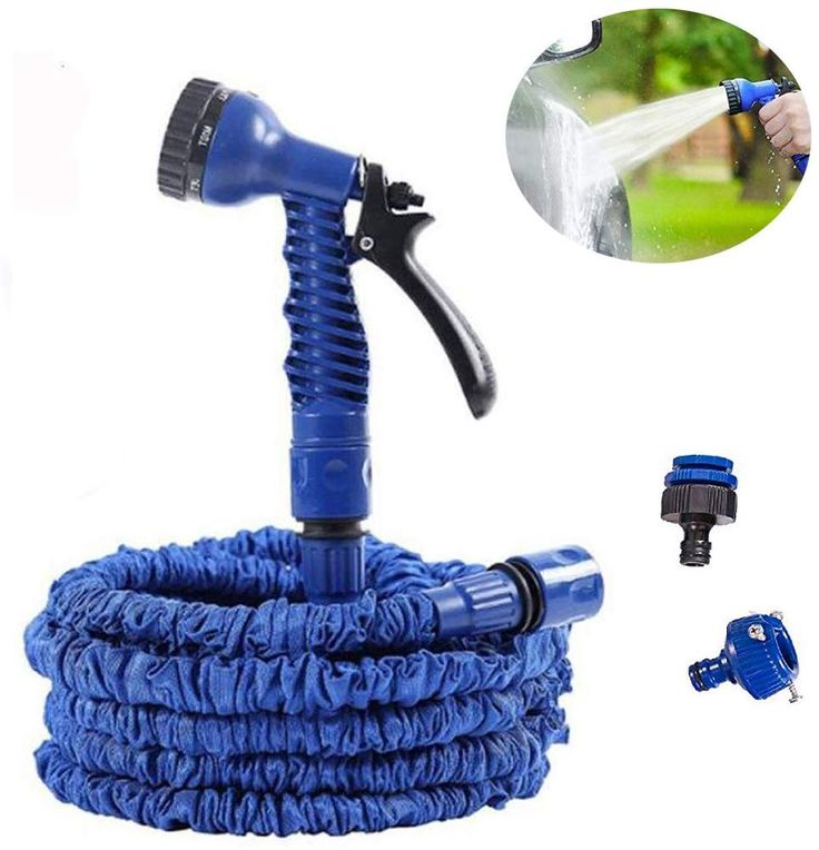 Mangueira de Jardim 2,5-7,5M – Mangueira de Água Expansível para Jardim, Irrigação e Lavagem de Carros com Funções de Pulverização de Alta Pressão e Pistola de Água.