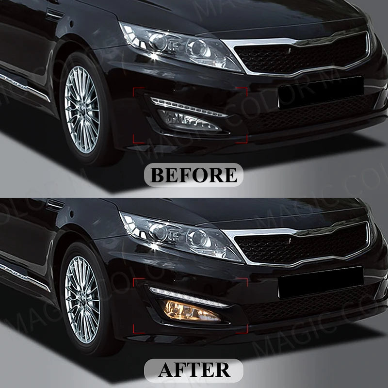 Alfândega Despachada Para KIA K5 Optima 2010 2011 2012 2013 Fog Lamps DRL Daytime Running Lights no Brasil Stock 2-3 Dias