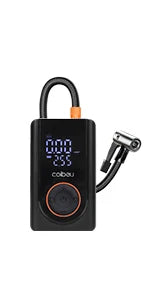 60W Wireless Portable Inflation Pump Battery 1800mAh * 2.5 Modes (Car/Bicycle/Motorcycle), LED Auto Shutdown, Type-C