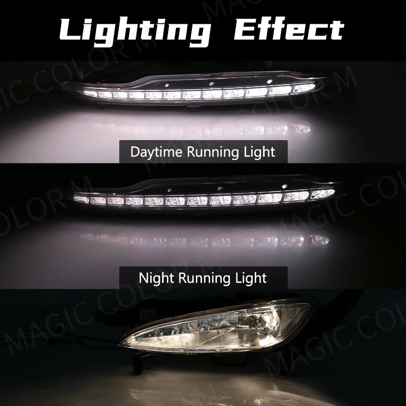 Alfândega Despachada Para KIA K5 Optima 2010 2011 2012 2013 Fog Lamps DRL Daytime Running Lights no Brasil Stock 2-3 Dias