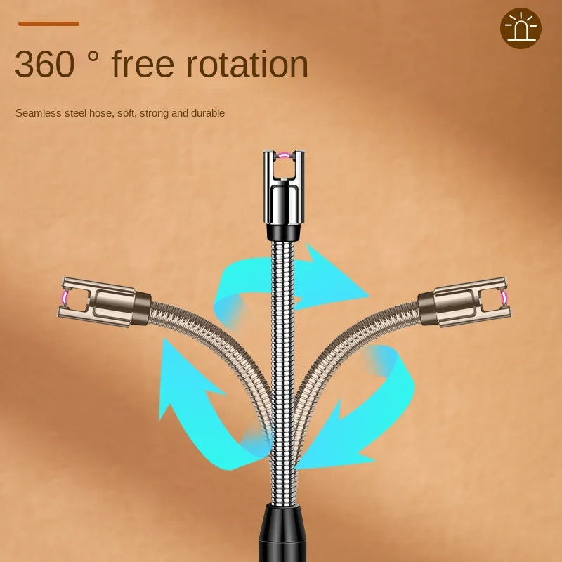 Aromatherapy arc pulse charging extended ignition gun kitchen lighter USB ignition rod source of goods