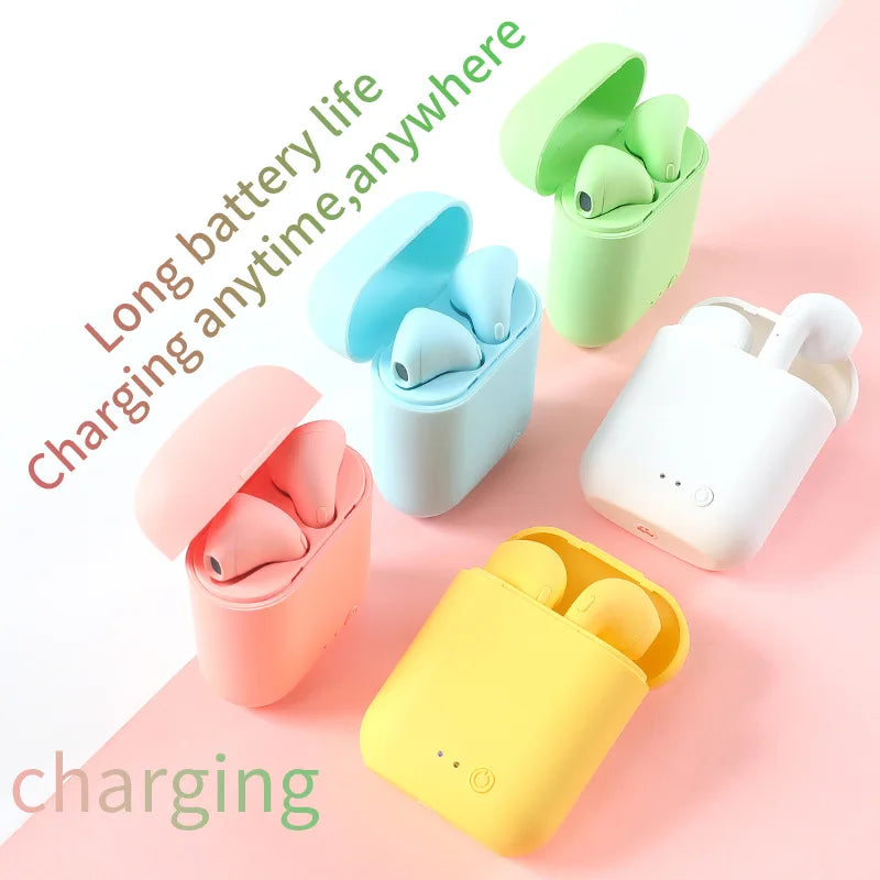 Macaron Wireless Bluetooth Fones de ouvido Bluetooth Fones de ouvido Música Fones de ouvido Esportes