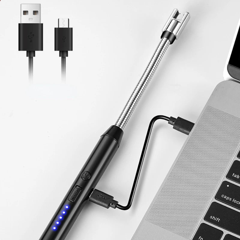 Aromatherapy arc pulse charging extended ignition gun kitchen lighter USB ignition rod source of goods