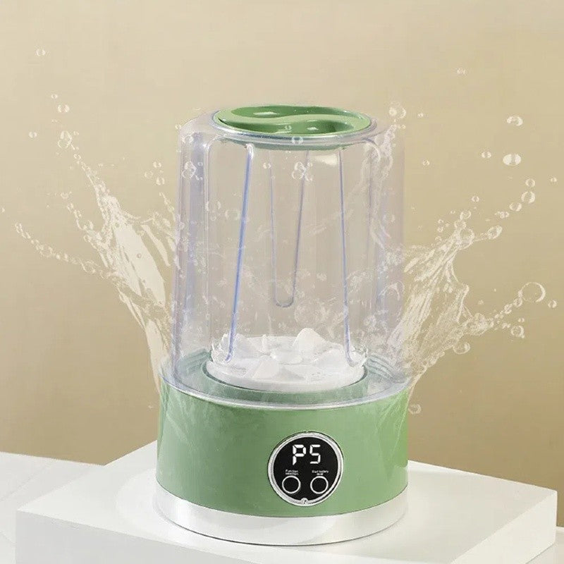 Mini Máquina de Lavar Portátil 1000ml – Lavadora Compacta USB para Roupas Íntimas, Meias e calcinha
